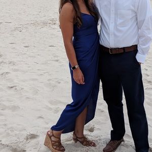 Long Blue Express Formal Dress